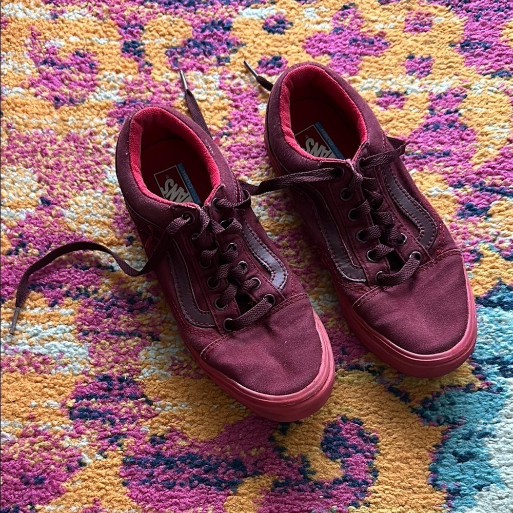 Vans Burgundy Sneakers